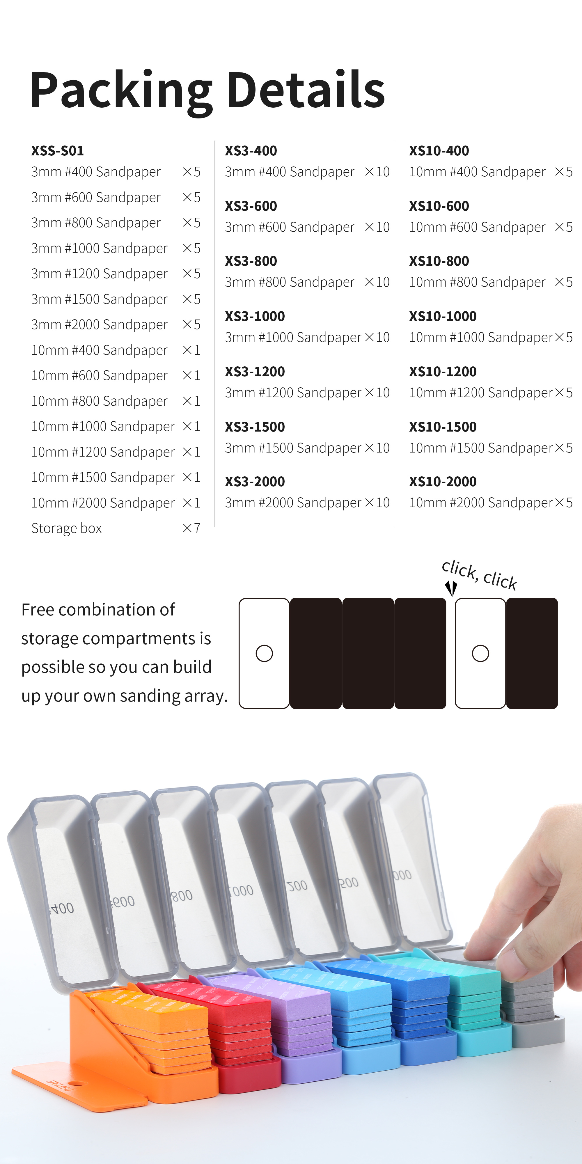 Dspiae Vigorous Sponge Sandpaper Set # XSS-S01