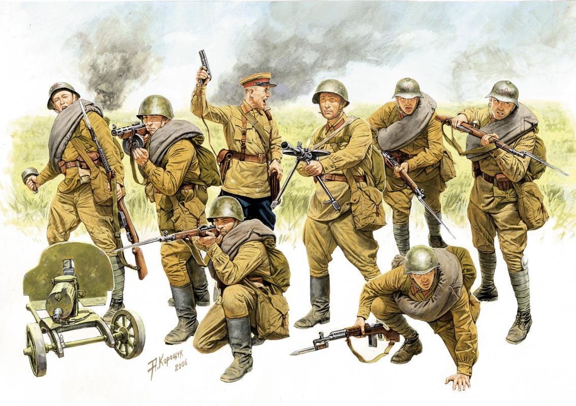 Zvezda 1/35 Red Army Infantry (1940-42) # 3526