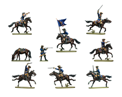 Zvezda 1/72 Swedish Cavalry 17-18th Century (Dragoons) # 8057
