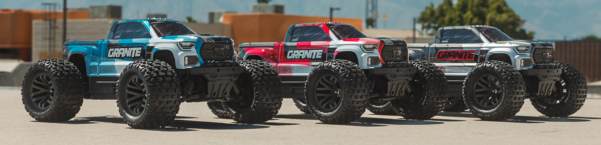 Arrma 1/10 GRANITE 223S DSC in Blue Red and Gunmetal