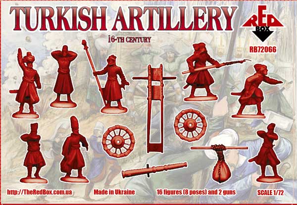 Red Box 1/72 Turkish Artillery 16th century # 72066 - Plastic Model Figures