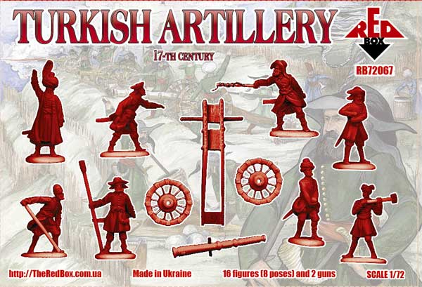 Red Box 1/72 Turkish Artillery 17th century # 72067 - Plastic Model Figures