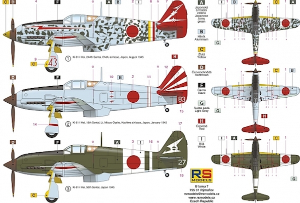 RS Models 1/72 Kawasaki Ki-61 I Hei # 92180 - Plastic Model Kit