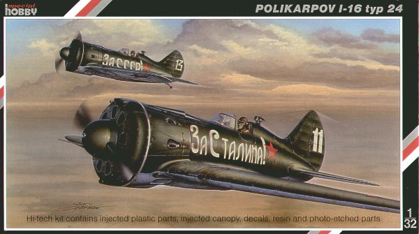 Special Hobby 1/32 Polikarpov I-16 typ 24 'Hi-tech version' Hi-tech kit # 32018