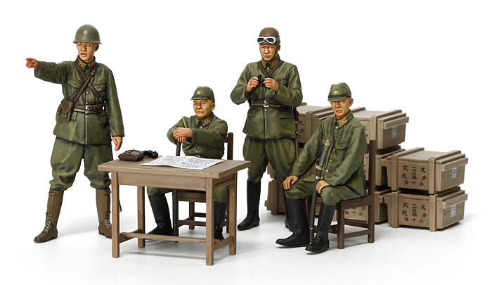 Tamiya 1/35 Japanese Army Officer Set # 35341 - Plastic Model Figures