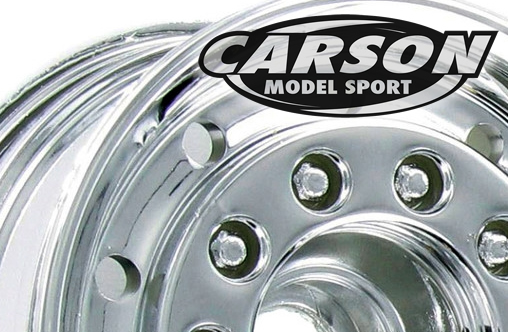 Carson Model Sport 1/14 Wide Front Wheel Chrome-Plated for Tamiya Trucks # 907061