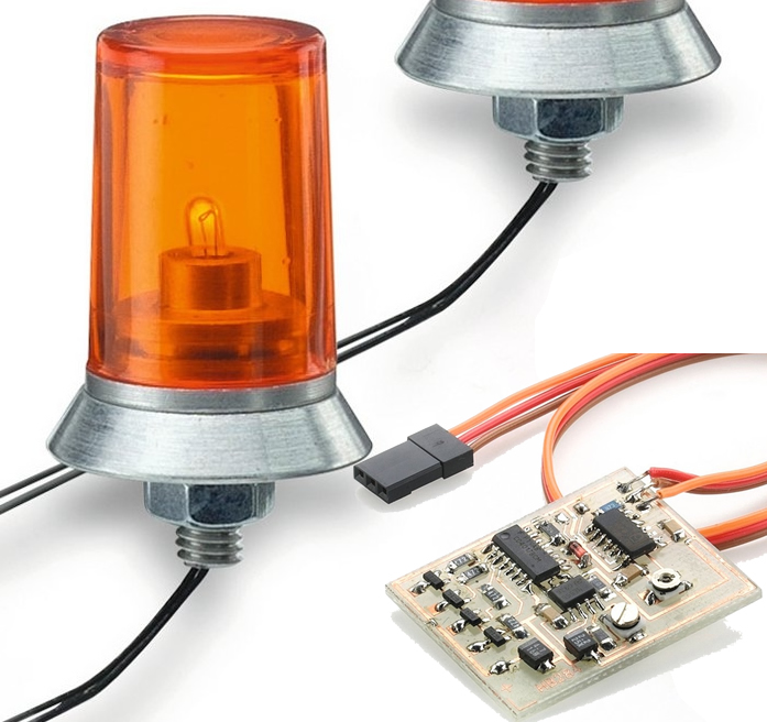 Carson Model Sport Orange Flashing Light 15x10 # 907125