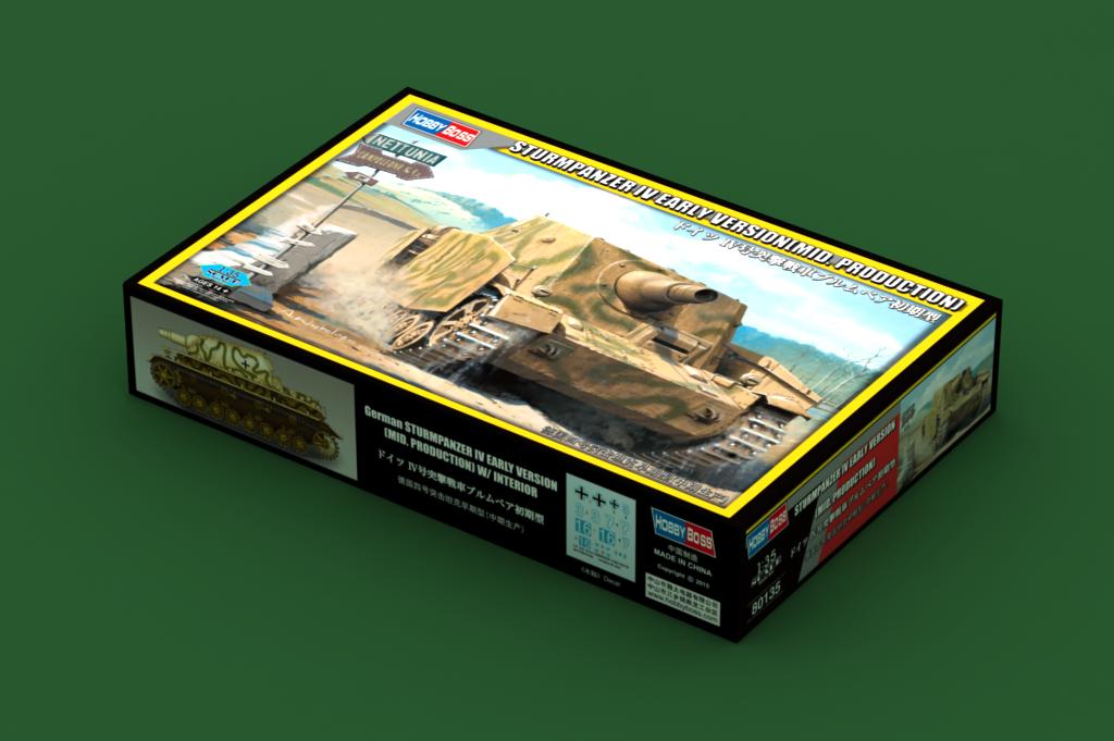 Hobbyboss 1/35 German Sturmpanzer IV (Early Version) # 80135 - Plastic Model Kit Hobbyboss 1/35 German Sturmpanzer IV (Early Version) # 80135 - Plastic Model Kit