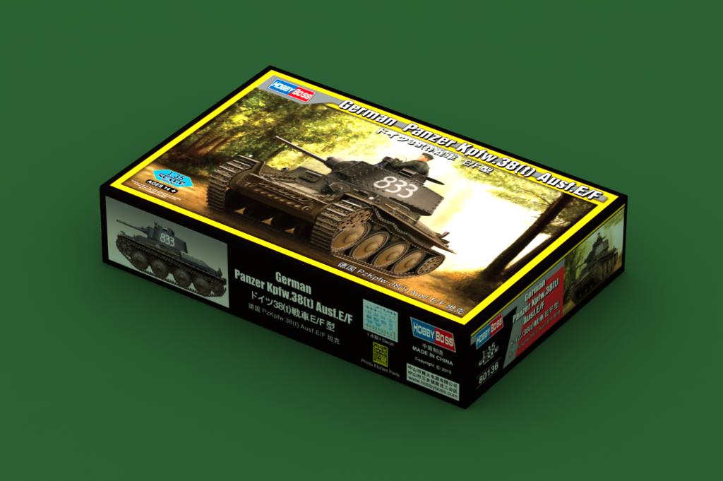 HobbyBoss 1/32 German Panzer Kpfw.38(t) Ausf.E/F # 80136 - Plastic Model Kit