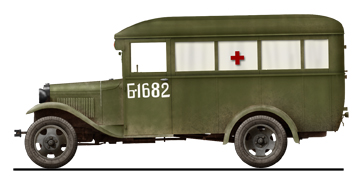 Miniart 1/35 GAZ-03-30 Ambulance # 35160 - Plastic Model Kit
