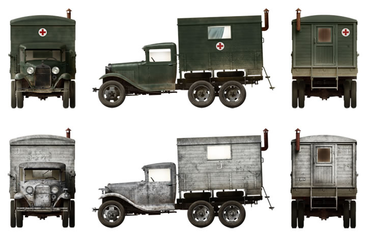 Miniart 1/35 GAZ-AAA With Shelter # 35183 - Plastic Model Kit