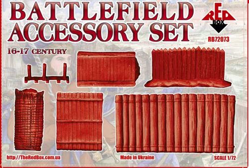 Red Box 1/72 Battlefield Accessory Set 16-17 century # 72073 - Plastic Model Figures