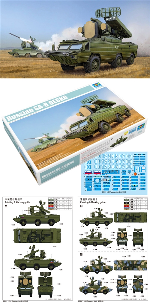 Trumpeter 1/35 Russian SA-8 GECKO # 05597 - Plastic Model Kit