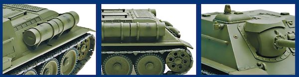 Unimodel 1/72 Russian SU-122III Self-propelled Artillery Plant # 392 - Plastic Model Kit