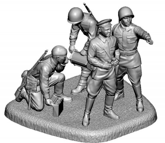 Zvezda 1/72 WWII Russian HQ Staff 1941-1943 # 6132
