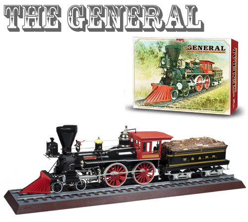 MPC 1/25 "The General" American 4-4-0 Wood Burning Steam Locomotive Kit # 818