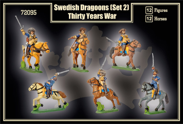 Mars 1/72 Swedish Dragoons (Set 2) Thirty Years' War # 72095 - Model Figures