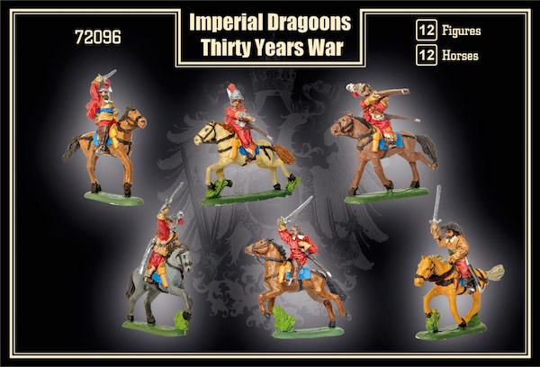 Mars 1/72 12 mounted Imperial Dragoons Thirty Years' War # 72096