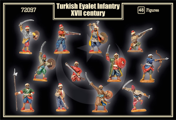 Mars 1/72 Turkish Eyalet infantry # 72097 - Plastic Model Figures