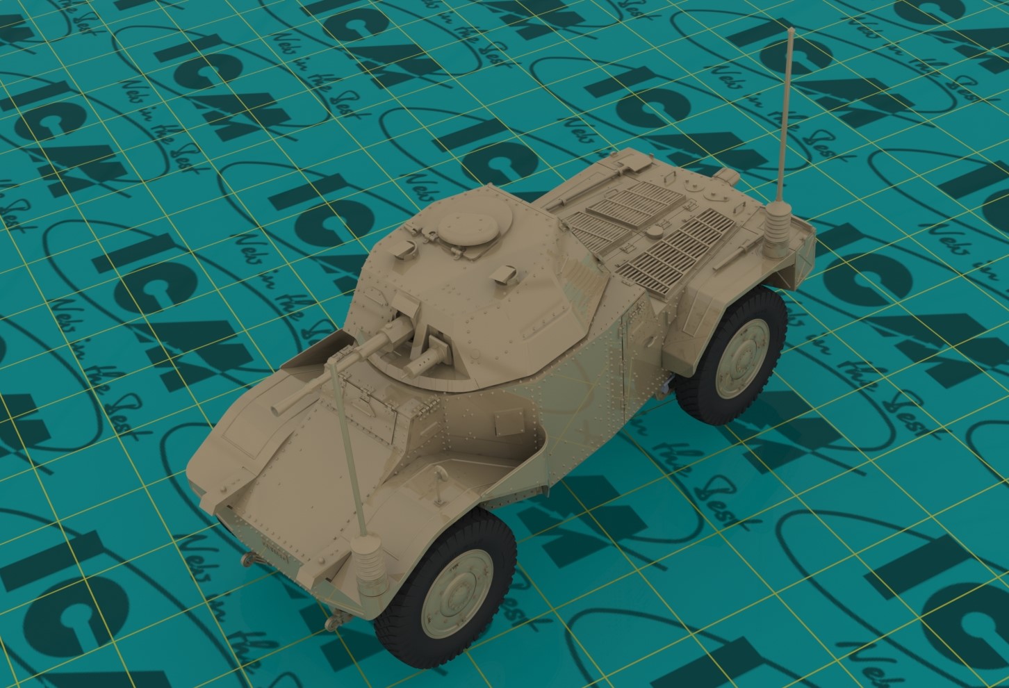 ICM 1/35 Panhard 178 AMD-35 Command, WWII French Armoured Vehicle # 35375