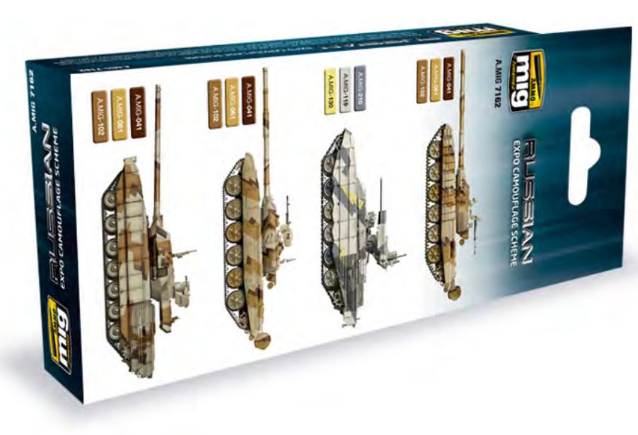 Russian Expo Camouflage Scheme Set - Ammo by Mig Jimenez # 7162
