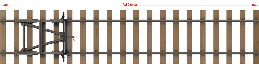 Miniart 1/35 Railway Track & Dead End European Gauge # 35568