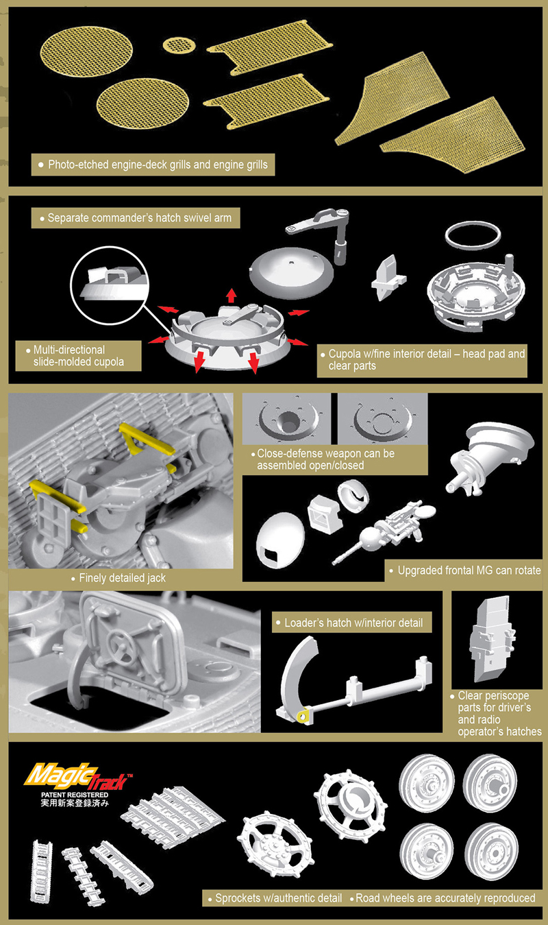 Dragon 1/35 SD.KFZ.182 Kingtiger Henschel Zimerit # 6840 Dragon 1/35 SD.KFZ.182 Kingtiger Henschel Zimerit # 6840