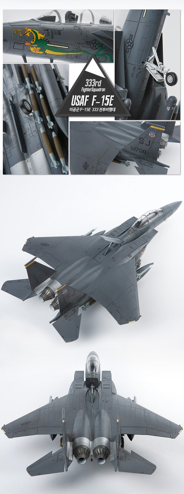 Academy 1/72 USAF F-15E 333th Modelers Edition # 12550