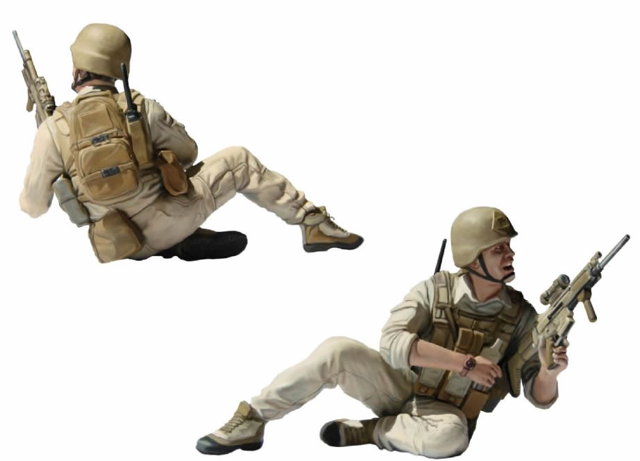 Masterbox 1/35 - Under Fire Modern US Infantry # 35193