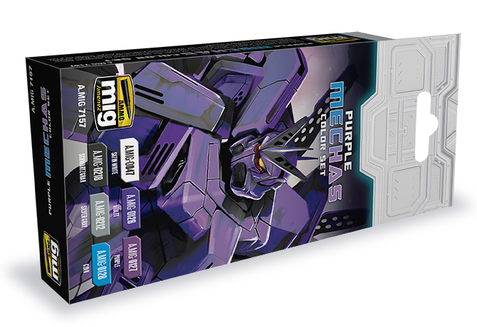 Ammo by Mig Jimenez Purple Mechas Color Set # 7157