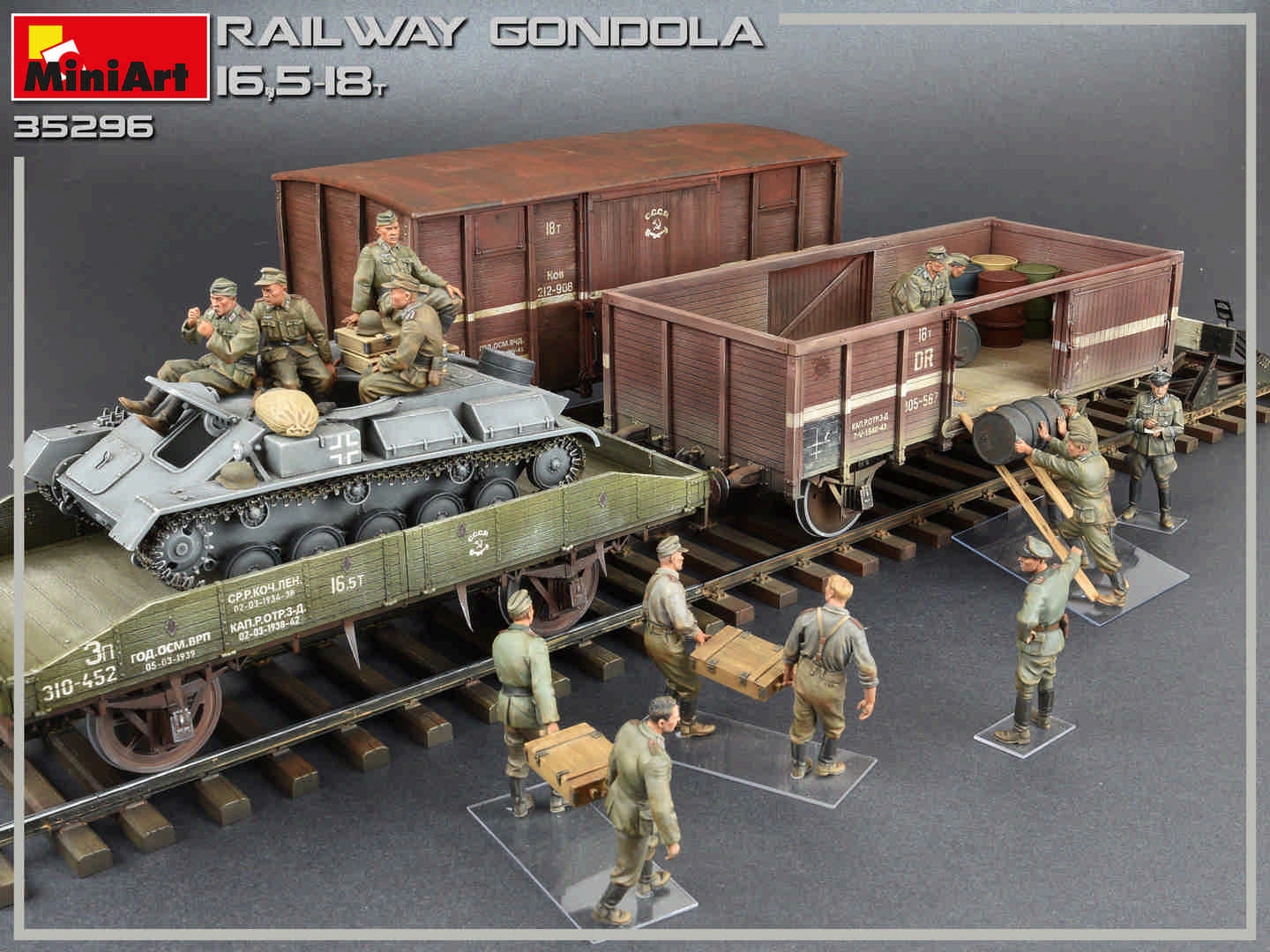 Miniart 1/35 Railway Gondola 16.5-18t # 35296