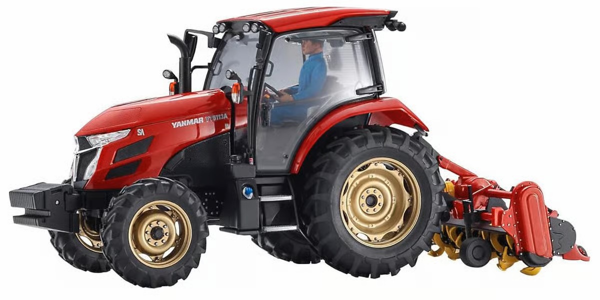 Hasegawa 1/35 Yanmar Tractor YT5113A With Rotary Attachment Kit # 66106