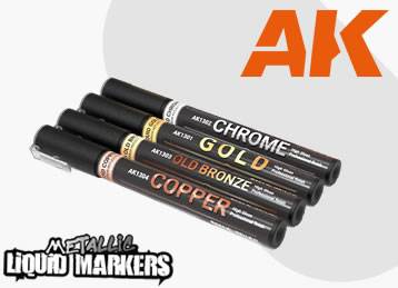 AK Interactive Metallic Markers